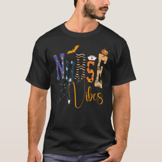 T-shirt Infirmière Halloween Araignée Mignon Motif Travail