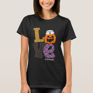 T-shirt Infirmière Halloween Costume Citrouille Amour Dial
