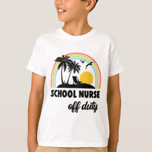T-shirt Infirmière hors service Arc-en-ciel Fin de l'année