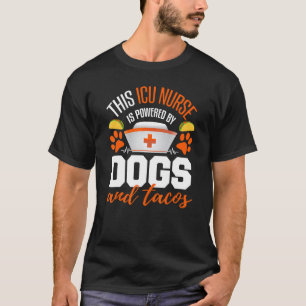 T-shirt Infirmière Icu Taco Chien soins critiques Infirmiè