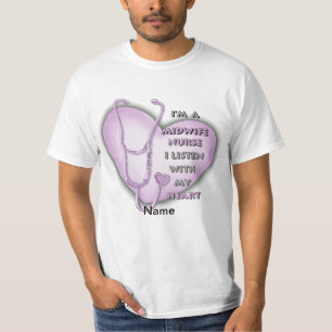 T-shirt Infirmière infirmière coeur pourpre