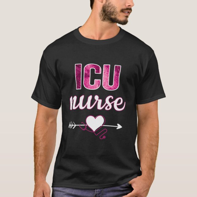 T-shirt Infirmière Infirmière Intensive Unité Infirmière I (Devant)