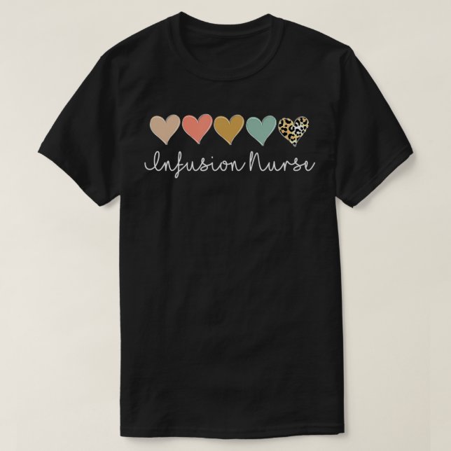 T-shirt Infirmière Infusion, Infirmière inscrite certifiée (Design devant)