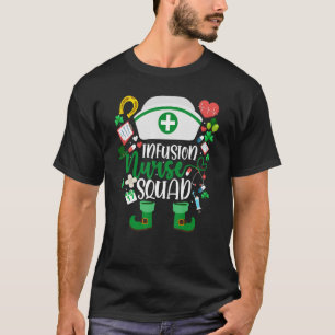 T-shirt Infirmière Infusion Squad Infirmière Leprechaun St