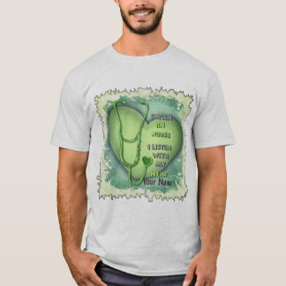 T-shirt Infirmière inscrite de Green Heart RN