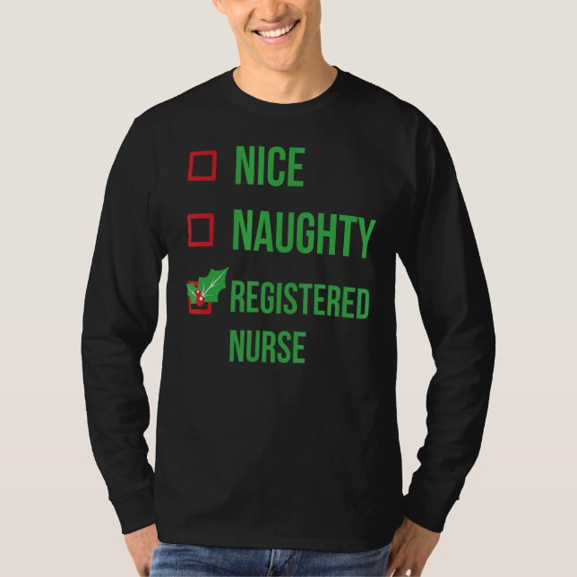 T-shirt Infirmière inscrite Funny Pajama Noël (Devant)