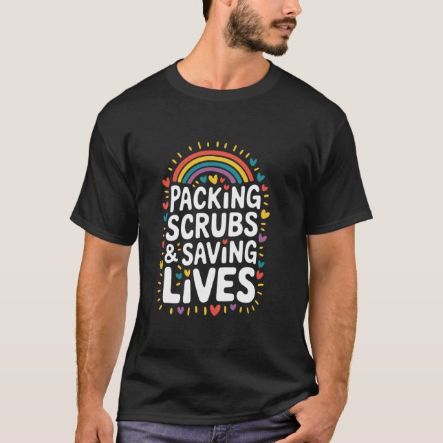 T-shirt Infirmière itinérante Conception de soins infirmie (Devant)