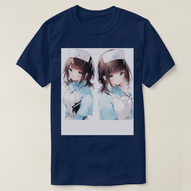 T-shirt Infirmière jumelle (Design devant)