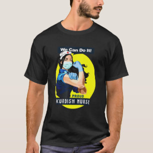 T-shirt Infirmière kurde fière travaillant en première lig