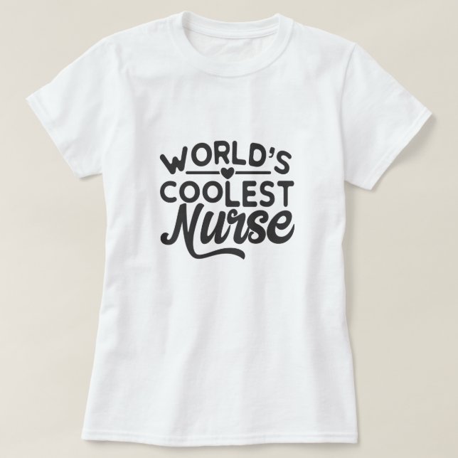 T-shirt Infirmière la plus froide du monde (Design devant)