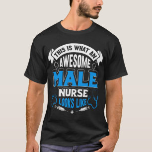 T-shirt Infirmière masculine géniale