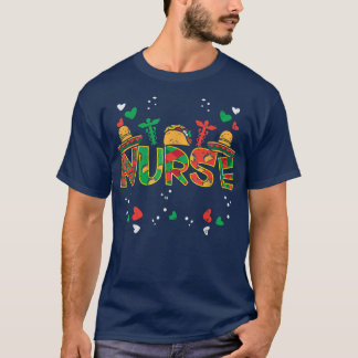 T-shirt Infirmière Meican Cinco De Mayo Infirmière Femmes 