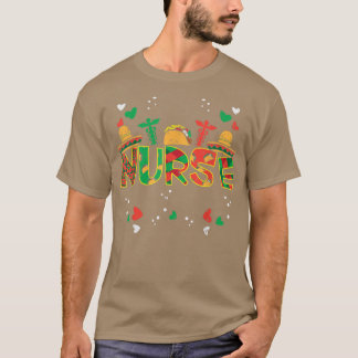 T-shirt Infirmière Meican Cinco De Mayo Infirmière Femmes