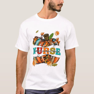 T-shirt Infirmière Merci gracieux Citrouille béni Leopard