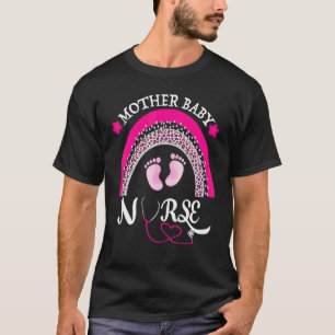 T-shirt Infirmière Mère Bébé Annonce de Grossesse Arc-en-c