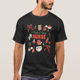 T-shirt Infirmière Mère Bébé Coquette Noël MBU Cigogne Esc
