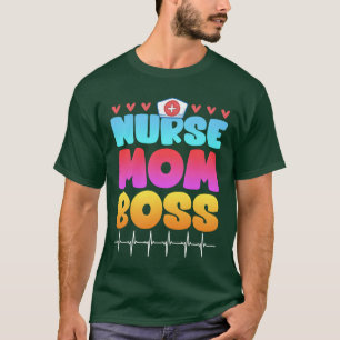 T-shirt Infirmière mère chef mère mère jour Superviseur vi