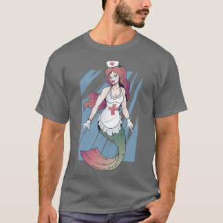T-SHIRT INFIRMIÈRE MERMAID 1