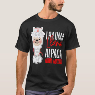 T-shirt Infirmière Mignonne Ambulancière EMT Alpaca Votre