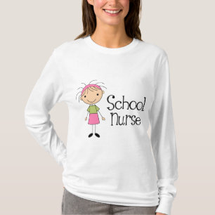 T-shirt Infirmière mignonne d'école