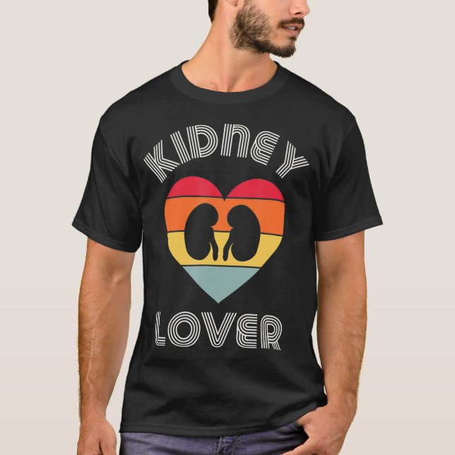 T-shirt Infirmière néphrologique de greffe de retro (Devant)