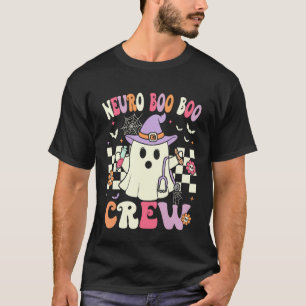 T-shirt Infirmière neuro groovy Halloween fantôme neurolog