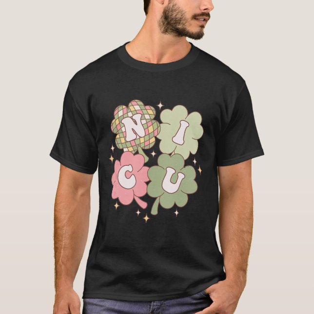 T-shirt Infirmière Nicu Femme Saint-Patrick Néonatalogie S (Devant)