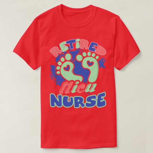T-shirt Infirmière Nicu retraitée (Design devant)