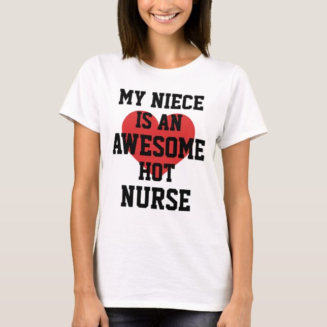 T-shirt Infirmière nièce (Devant)