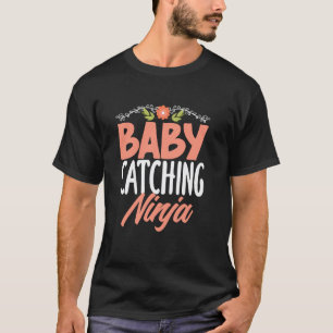 T-shirt Infirmière ninja qui attrape les bébés en salle d'