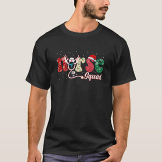 T-shirt Infirmière Noël Stethoscope Infirmières Noël Pajam