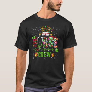 T-shirt Infirmière Noël Stethoscope Infirmières Noël Pajam