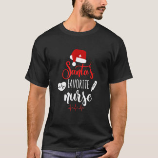 T-shirt Infirmière Noël tenue de bloc de Noël préférée de