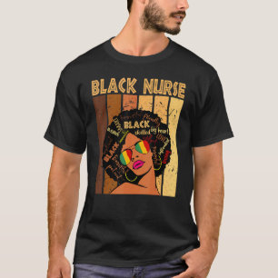 T-shirt Infirmière noire Afro-américaine Histoire noire
