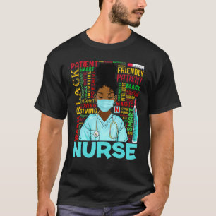 T-shirt Infirmière noire Cna Rn 2022 Costume Mois de l'his