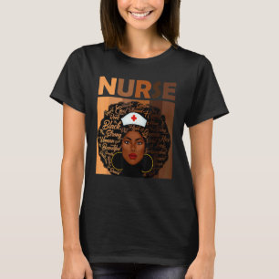 T-shirt Infirmière noire pour femmes filles africaines Mel