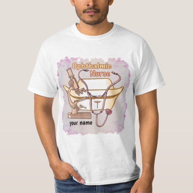 T-shirt Infirmière ophtalmique cool (Devant)