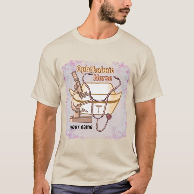 T-shirt Infirmière ophtalmique cool (Devant)