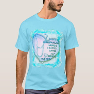 T-shirt Infirmière ophtalmique du Coeur bleu