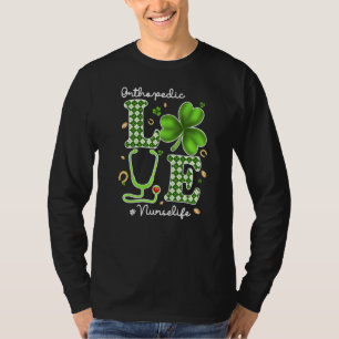 T-shirt Infirmière orthodoxe Jour de la Saint Patrick amou