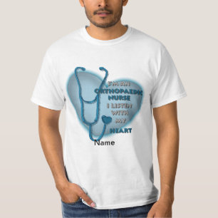 T-shirt Infirmière orthopédique du Coeur bleu