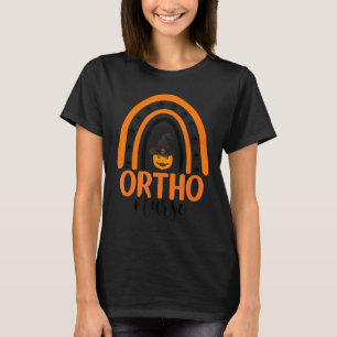 T-shirt Infirmière orthopédique Ortho Halloween Citrouille