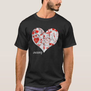 T-shirt Infirmière Outil de sauvetage Coeurs de coeur en s