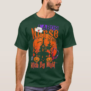 T-shirt Infirmière Par Jour Sorcière Par Nuit Drôle Vintag