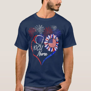 T-shirt Infirmière patriotique en soins intensifs néonatal