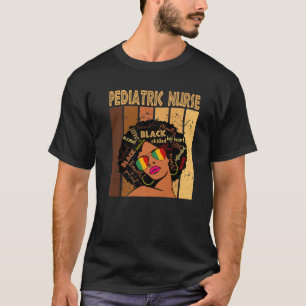 T-shirt Infirmière pédiatrique Afro-Africaine-Américaine H