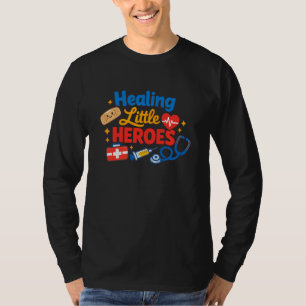 T-shirt Infirmière Pédiatrique Art Mignon Pédiatre Meille