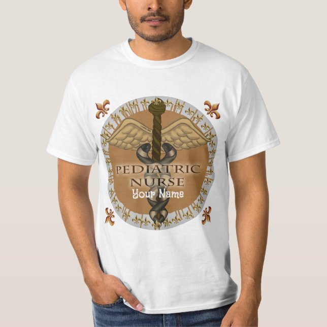 T-shirt Infirmière pédiatrique Caduceus (Devant)