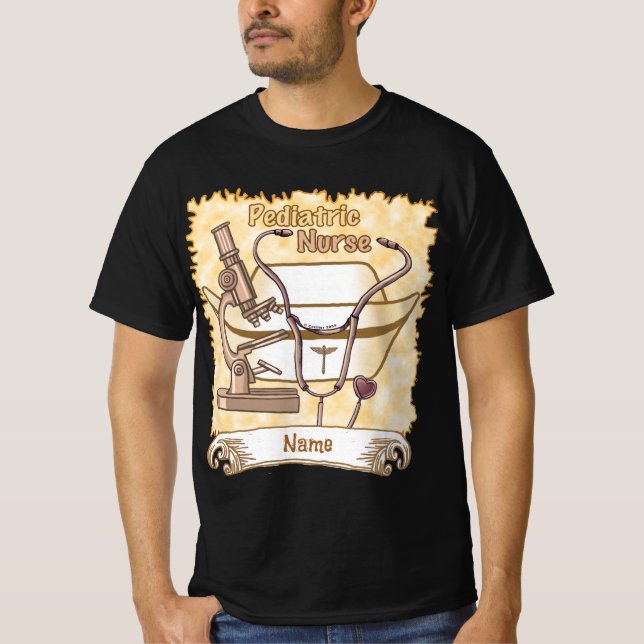 T-shirt Infirmière pédiatrique cool (Devant)