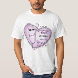 T-shirt Infirmière pédiatrique du coeur pourpre